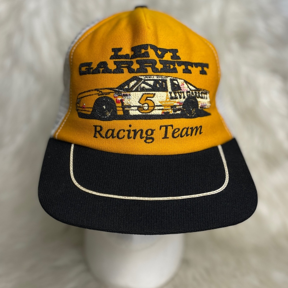 VINTAGE Levi Garrett Racing Team #5 Hat  NASCAR Trucker Hat Geoff Bodine - RARE